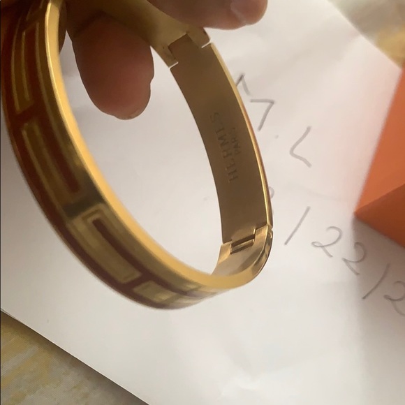 SOLD Authentic Hermès enamel bracelet - Picture 4 of 8